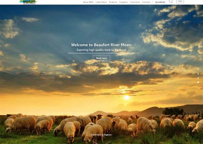 Beaufort River Meats corporate website design