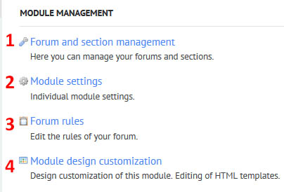 Figure 14:  Forum module