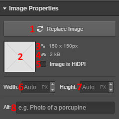 Figure 6:  Image properties