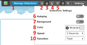 Figure 6:  Slideshow Editor