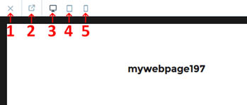 Figure 7:  Web Page View Menu