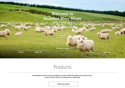 Beaufort River Meats website design Perth